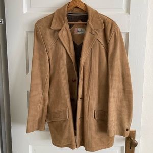 🧥 [Bond’s Fifth Avenue] Suede Lined Jacket, Size 38 READ